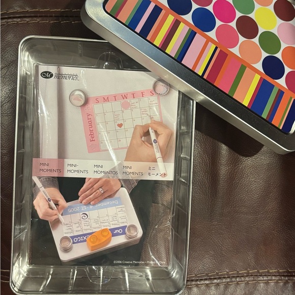 Creative Memories Mini Moments Retired Set-Colorful Polka Dot and Stripe Tray - Picture 5 of 16